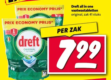 Aanbieding: Dreft all in one vaatwastabletten original
