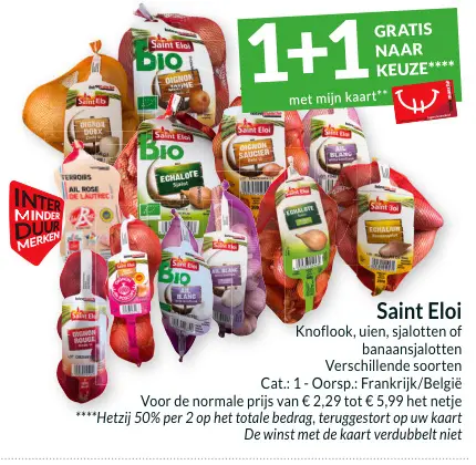 Promotie: Knoflook, uien, sjalotten of banaansjalotten