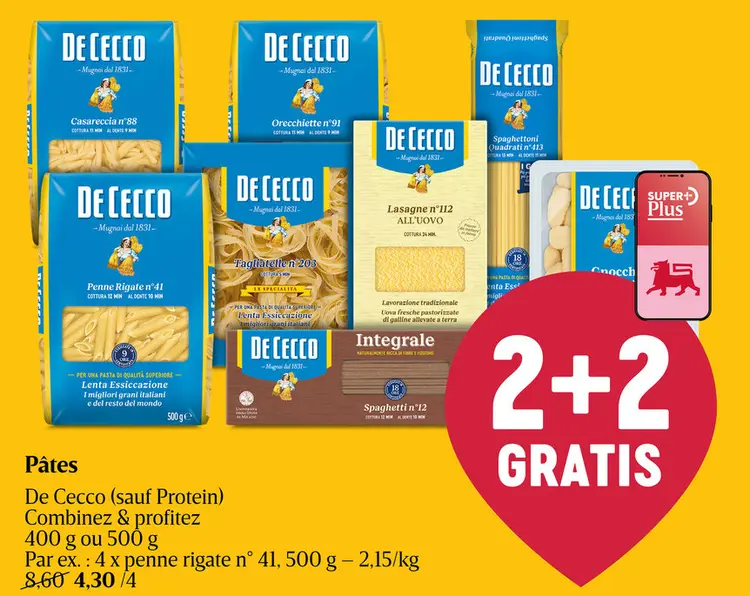 Offre: Pâtes