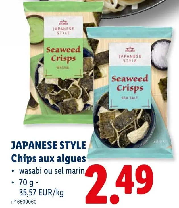 Offre: Chips aux algues