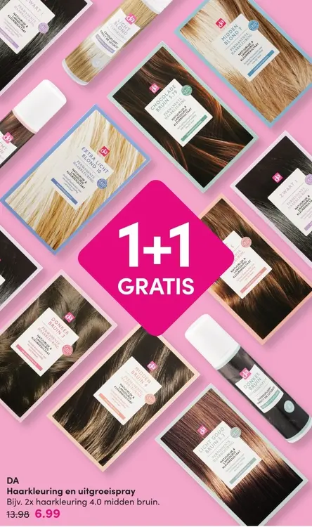 Aanbieding: Haarkleuring en uitgroeispray