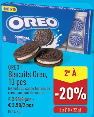 Offre: Biscuits Oreo