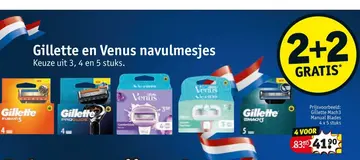 Aanbieding: Gillette en Venus navulmesjes