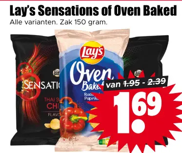 Aanbieding: Lay's Sensations of Oven Baked