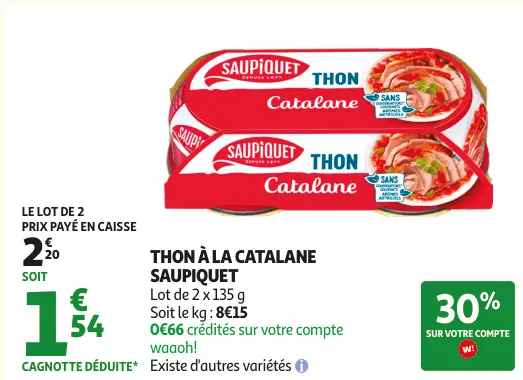 Offre: Thon à la catalane
