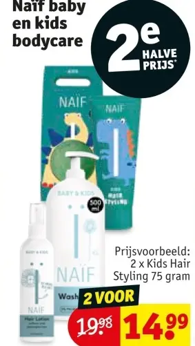 Promotie: Naïf baby en kids bodycare