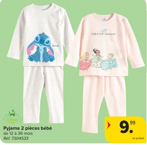 Offre: Pyjama 2 pièces bébé