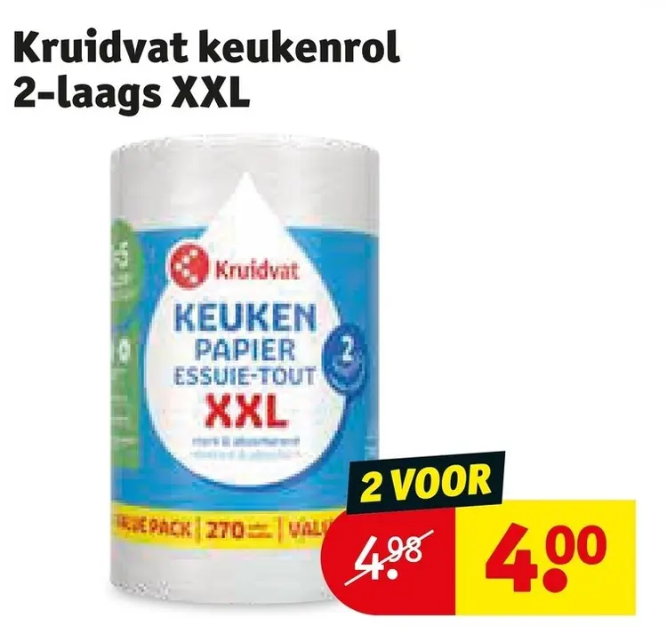 Promotie: Keukenrol 2-laags XXL