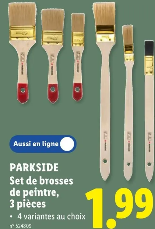 Offre: Set de brosses de peintre