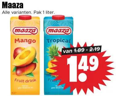 Aanbieding: Fruit drink