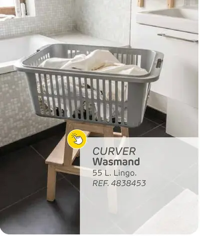 Promotie: Curver lingo wasmand 55l