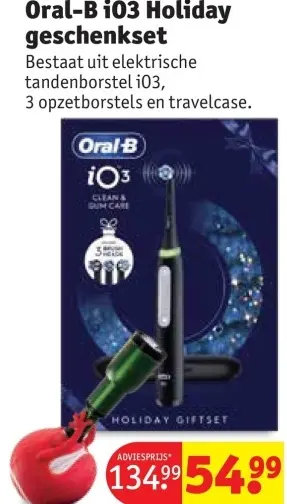 Promotie: Oral-B iO3 Holiday geschenkset