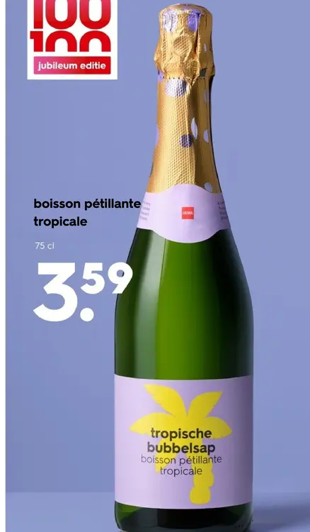 Offre: boisson pétillante tropicale