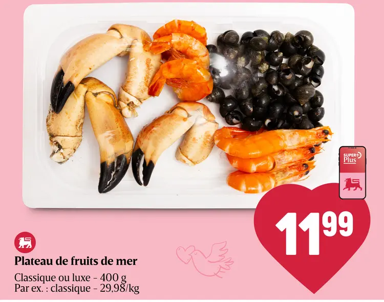 Offre: Plateau de fruits de mer