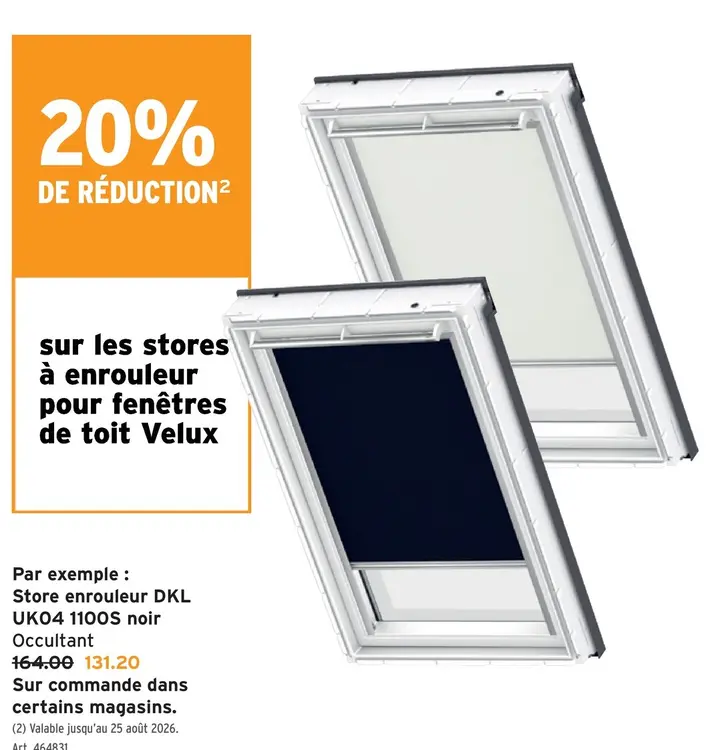 Offre: Store enrouleur DKL UK04 110OS noir