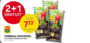Offre: Terreau universel