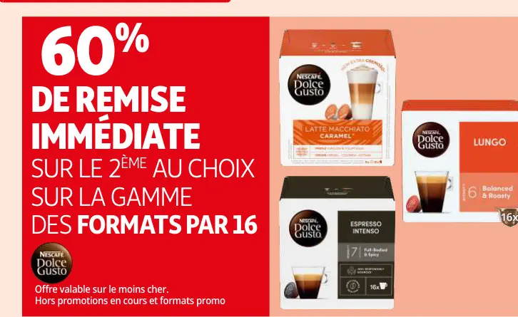 Offre: NESCAFE Dolce Gusto Capsules