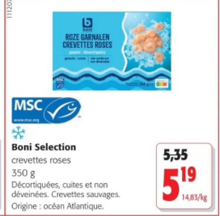 Offre: crevettes roses