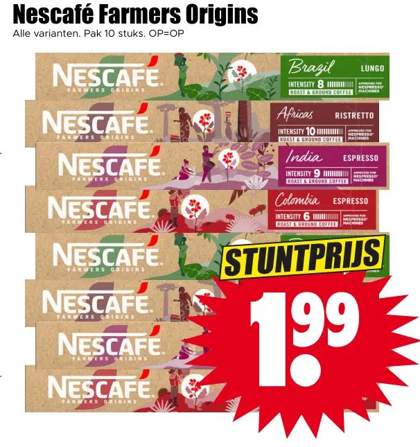 Aanbieding: Nescafe Farmers Origins