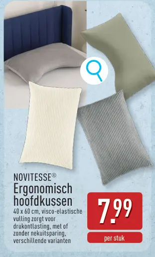 Promotie: Ergonomisch hoofdkussen