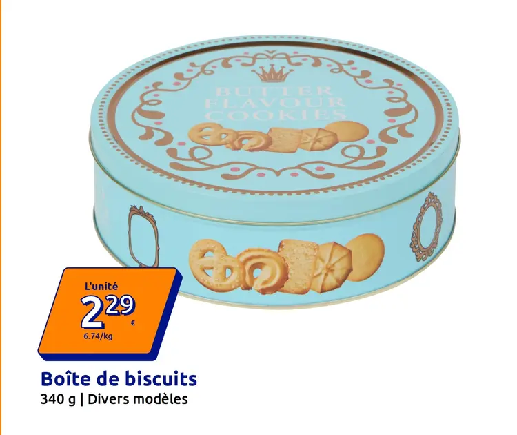 Offre: Boîte de biscuits
