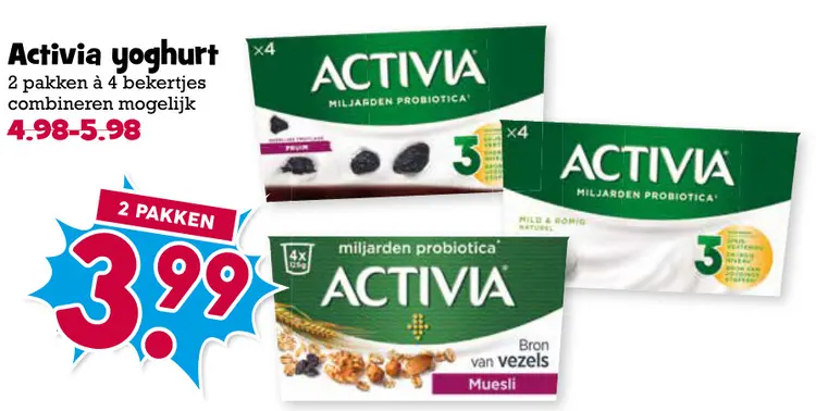 Aanbieding: Activia yoghurt