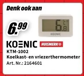 Promotie: Koelkast- en vriezerthermometer