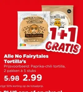Aanbieding: Alle No Fairytales Tortilla's