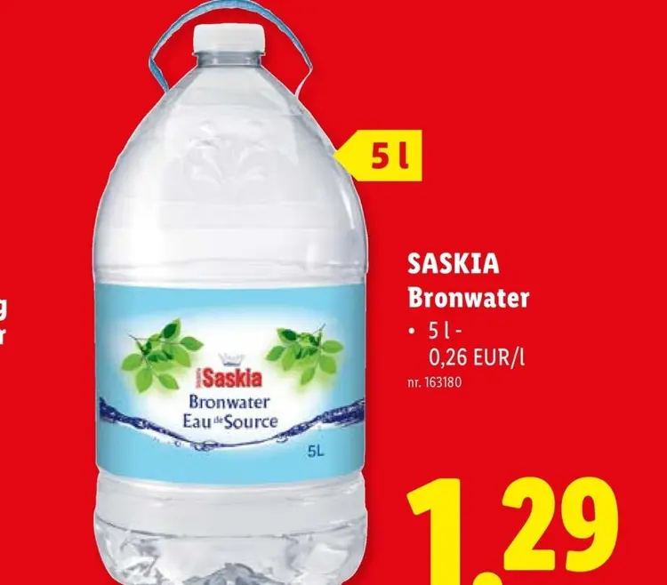 Promotie: Bronwater