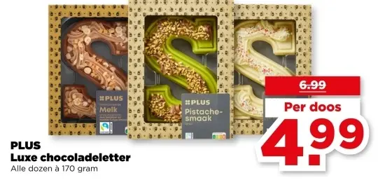 Aanbieding: Luxe chocoladeletter