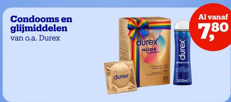 Aanbieding: Condooms en glijmiddelen