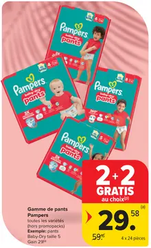 Offre: Gamme de pants Pampers