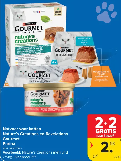 Promotie: Natvoer voor katten Nature's Creations en Revelations