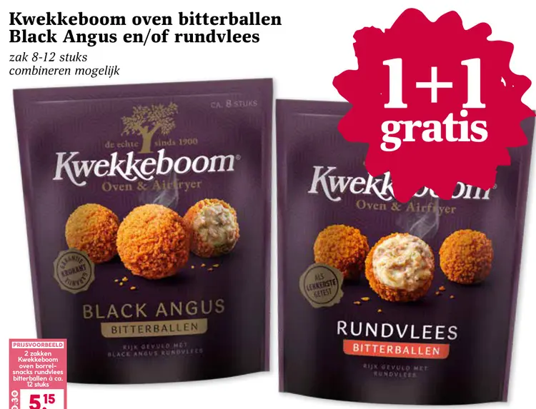 Aanbieding: oven bitterballen Black Angus en/of rundvlees