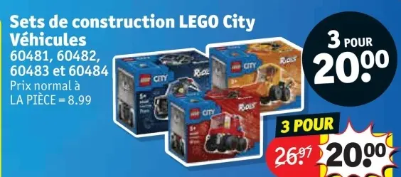 Offre: Sets de construction LEGO City Véhicules