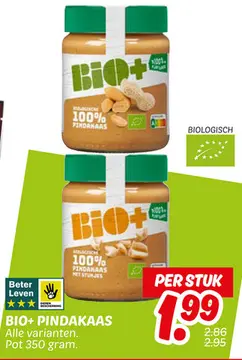 Aanbieding: BIO+ PINDAKAAS