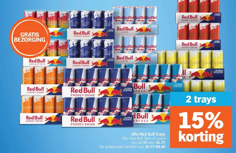 Aanbieding: Red Bull trays