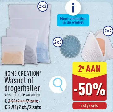 Promotie: Wasnet of drogerballen