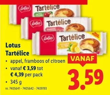 Aanbieding: Lotus Tartélice