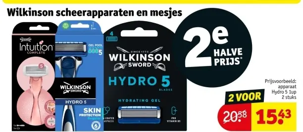 Aanbieding: Scheerapparaten en mesjes