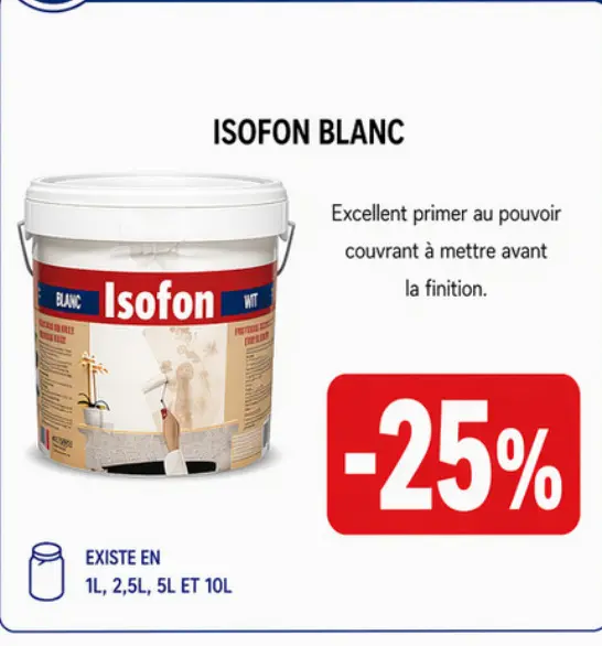Offre: Isofon blanc