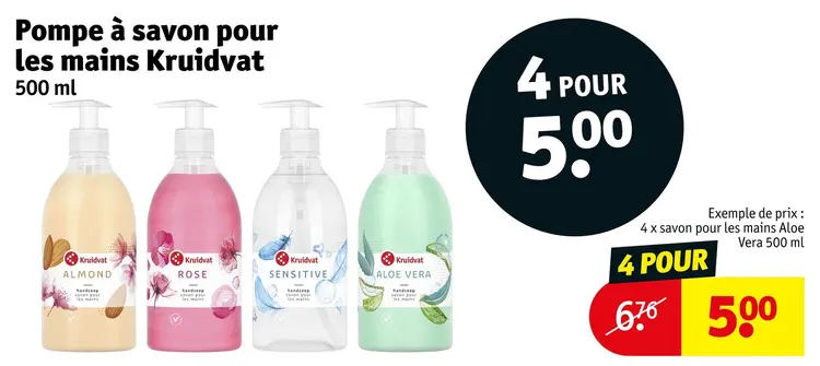 Offre: Pompe à savon pour les mains
