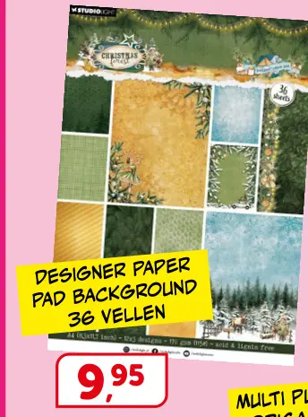 Promotie: Designer paper pad background