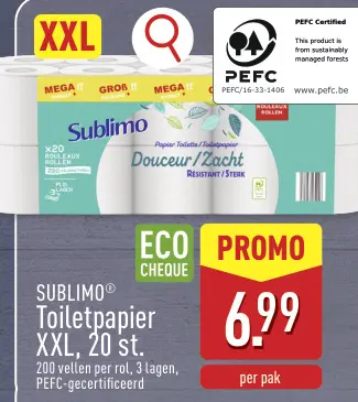 Promotie: Toiletpapier XXL