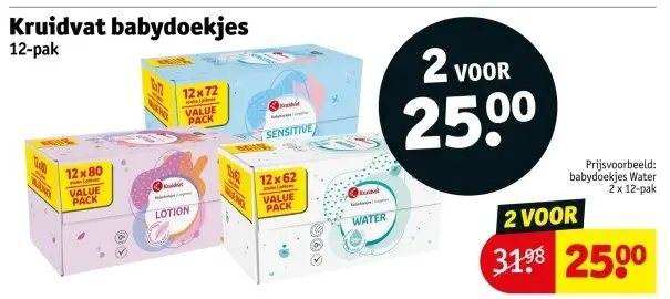 Aanbieding: Kruidvat babydoekjes