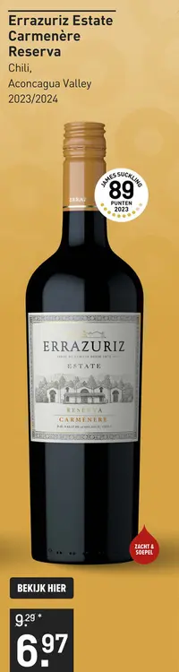 Aanbieding: Errazuriz Estate Carmenère Reserva