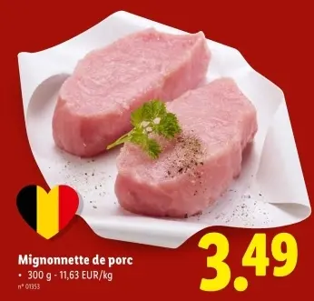 Offre: Mignonnette de porc