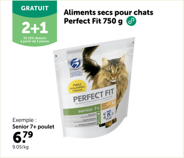 Offre: Aliments secs pour chats Perfect Fit