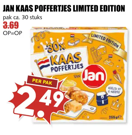 Aanbieding: Kaas poffertjes limited edition