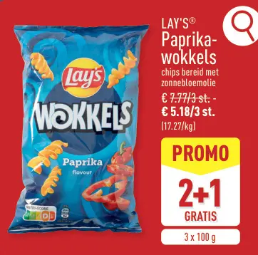 Promotie: Paprika-wokkels